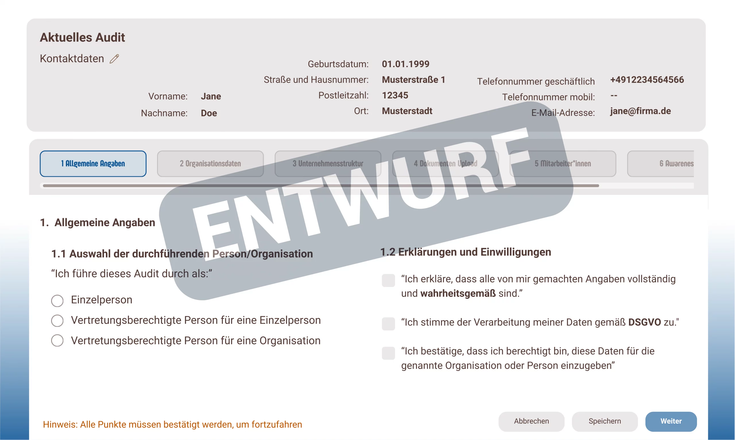 Audit Prototyp